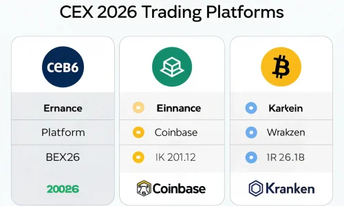 Сравнение лучших CEX 2026: Binance, Coinbase и Kraken в новом рейтинге трейдерских платформ
