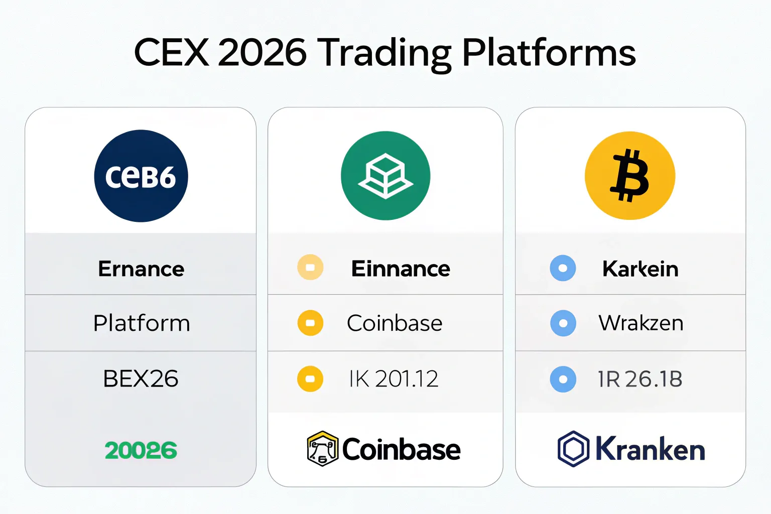Сравнение лучших CEX 2026: Binance, Coinbase и Kraken в новом рейтинге трейдерских платформ
